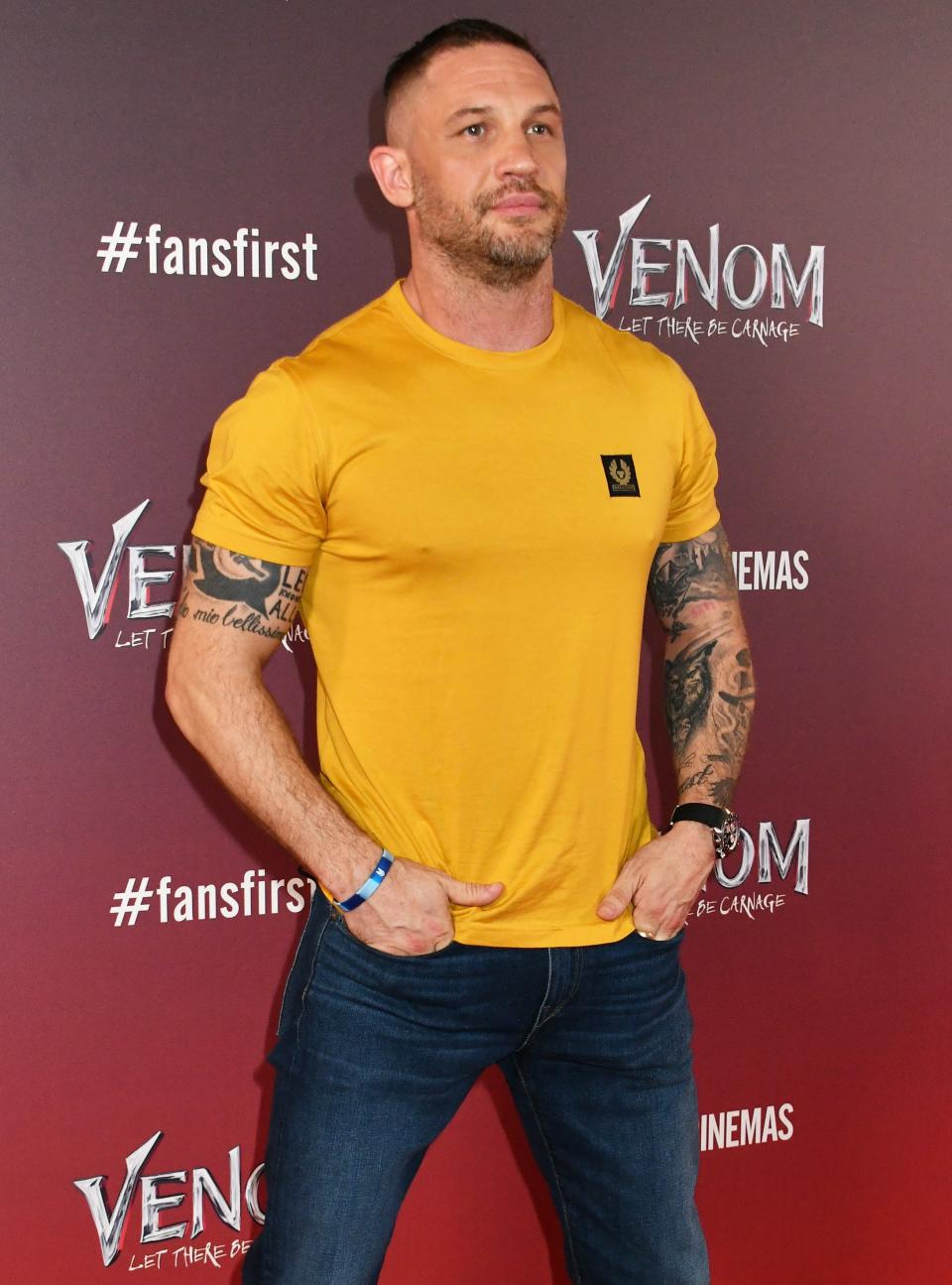 Tom Hardy at the Venom: Let There Be Carnage premiere