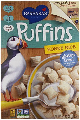 Barbara's Puffins Honey Rice Cereal