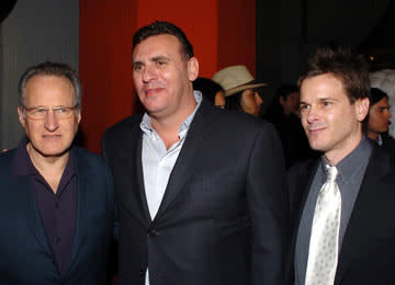 Producers Michael Mann , Graham King and Charles Evans at the Hollywood premiere of Miramax Films' The Aviator