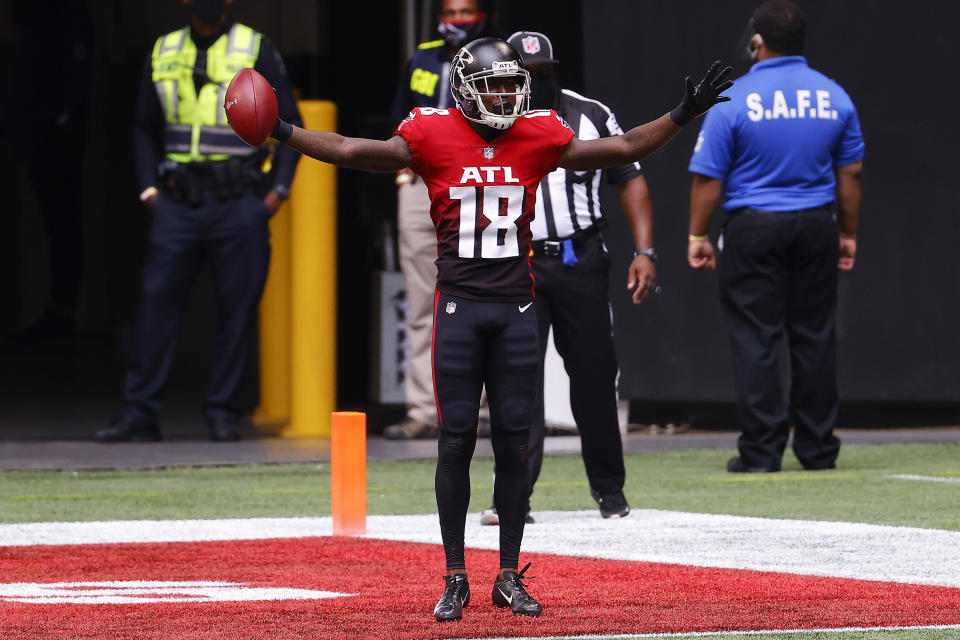 Calvin Ridley #18 of the Atlanta Falcons