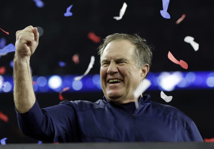 Bill Belichick will narrate a World War II documentary for PBS. (AP)