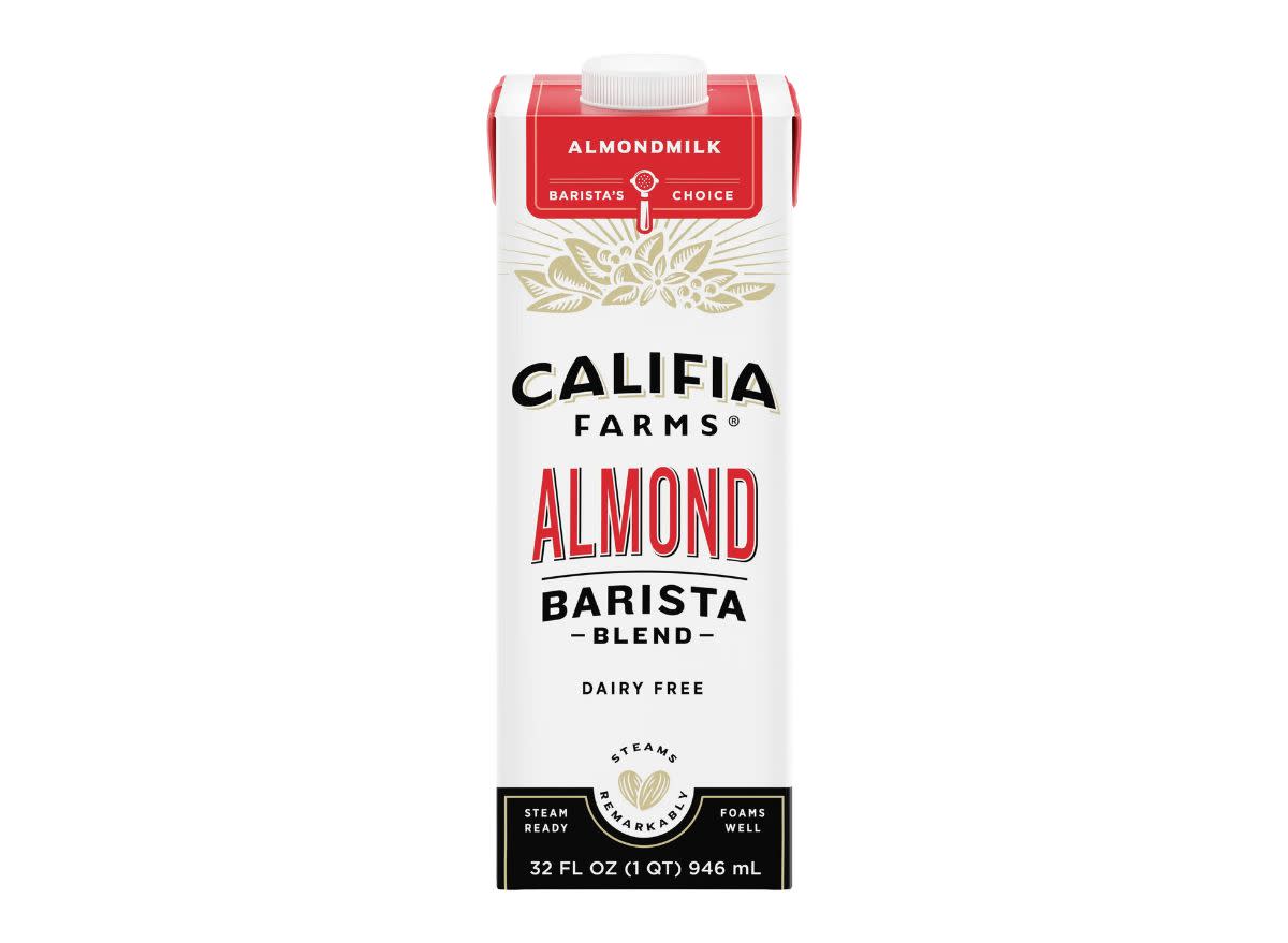 carton of Califia Farms almond milk