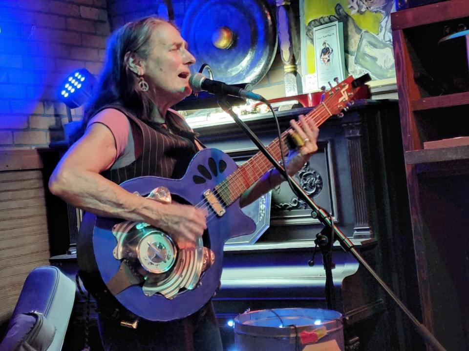 Ruth Wyand plays the Backyard Blues Festival at Blue Tavern on Saturday, March 30, 2024.