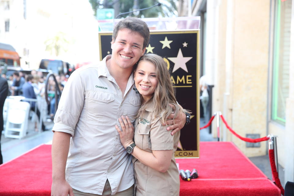 Chandler Powell, Bindi Irwin (Photo by Chelsea Lauren/Variety/Penske Media via Getty Images)