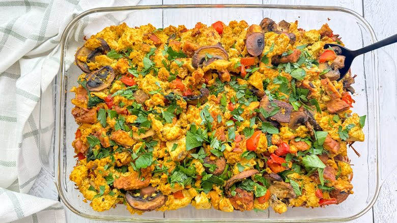 casserole in baking dish