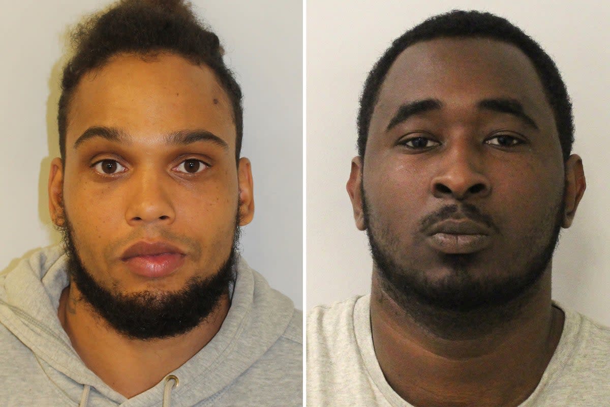 Jadiel Williams-Douglas and Denico Raymond were jailed for the acid attack in north London in 2021  (Metropolitan Police)