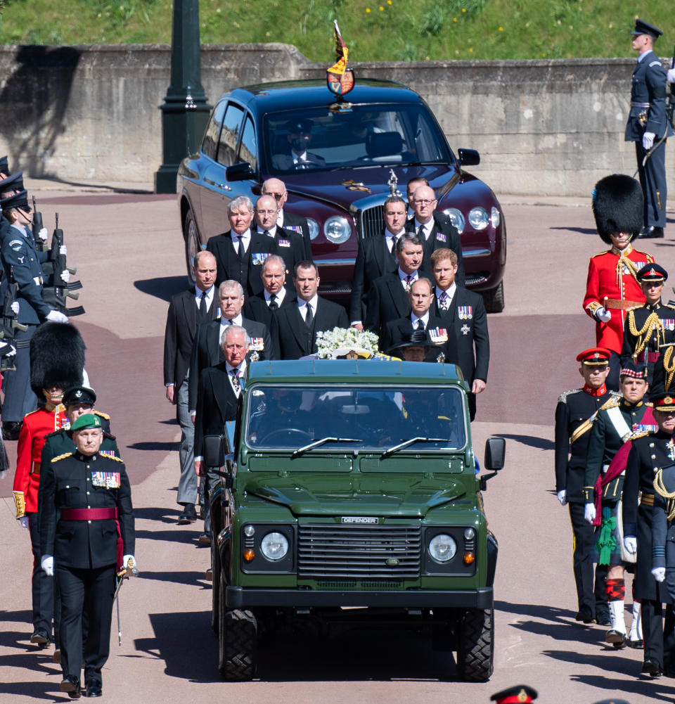 Prince William and Prince Harry reunited for Prince Philip's funeral