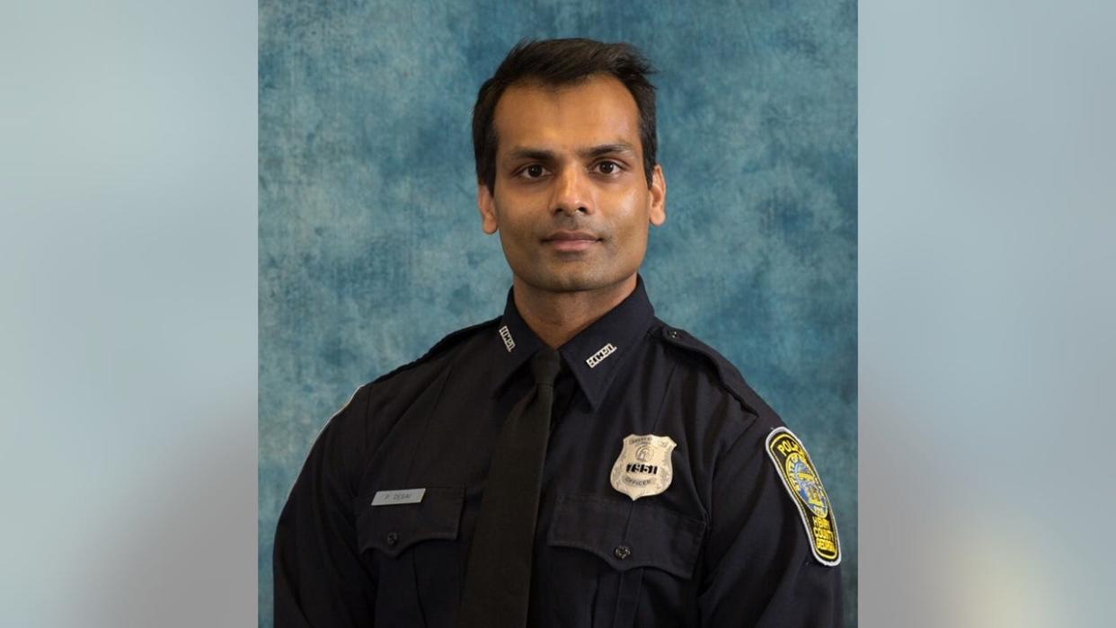<div>The Henry County Police Department said 38-year-old Officer Paramhans Desai, a 17-year law enforcement veteran, was shot by 22-year-old Jordan Jackson while responding to a 911 call on Keys Ferry Road in McDonough.</div> <strong>(Provided by Henry County Police Department)</strong>
