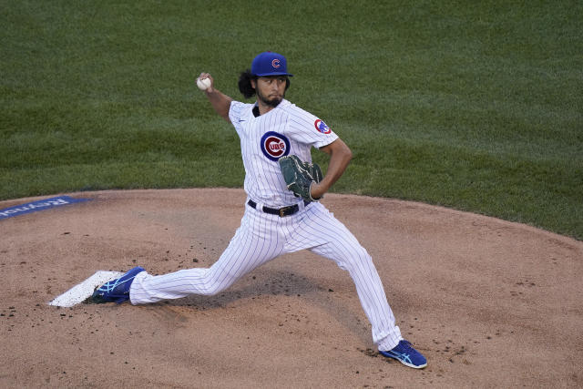 Yu Darvish takes no-hitter into 7th, Cubs beat Brewers 4-2