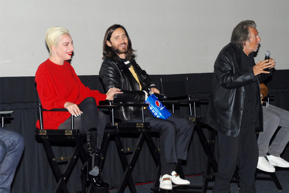 Lady Gaga and Jared Leto at a Q&A for “House of Gucci.” - Credit: SplashNews.com
