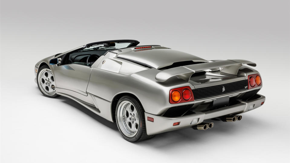 A 1998 Lamborghini Diablo VT Roadster.