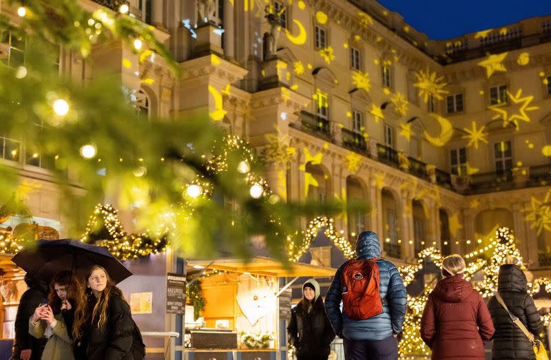 FILE PHOTO: Christmas market at Humboldt Forum in central Berlin