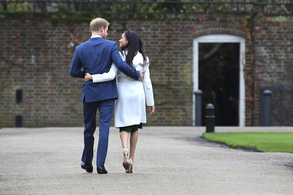 <p>Next up? A wedding. So far, all we know is that they’ll tie the knot in the spring. “Further details will be announced in due course.” We can’t wait. (Photo: Chris Jackson/Getty Images) </p>