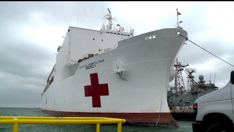 The San Diego based hospital ship, USNS Mercy, is prepared to head to the Philippines to help those in need of medical relief.