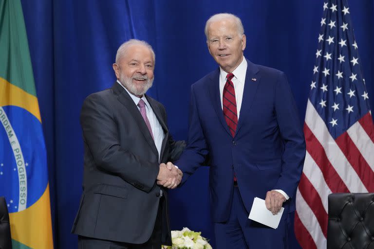 Joe Biden junto a Lula da Silva en Nueva York