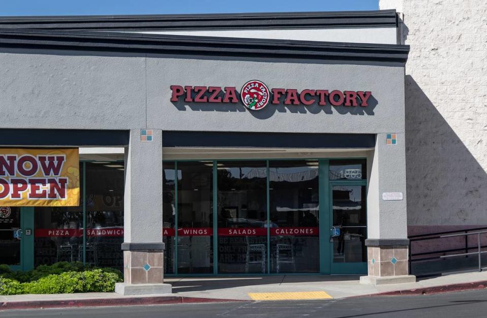 Pizza Factory in Turlock, Calif., Tuesday, Oct. 17, 2023.