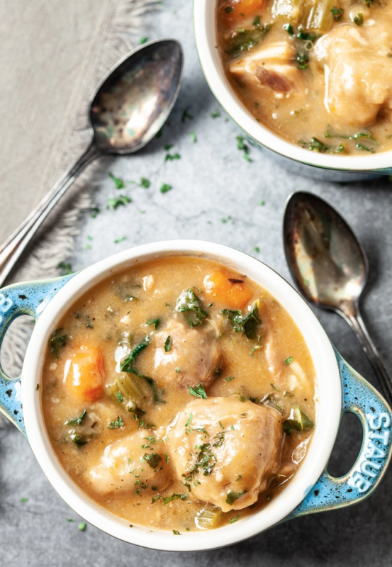 <p>Chew Out Loud</p><p>This Instant Pot chicken and dumplings recipe cooks up in just three minutes on high pressure. The dumplings are fluffy and soft and the chicken is deliciously tender. You’ll be making this cozy stew again and again.</p><p><strong>Get the recipe: <a href="https://www.chewoutloud.com/instant-pot-chicken-and-dumplings/" rel="nofollow noopener" target="_blank" data-ylk="slk:Instant Pot Chicken and Dumplings;elm:context_link;itc:0;sec:content-canvas" class="link rapid-noclick-resp"><em>Instant Pot Chicken and Dumplings</em></a></strong></p>