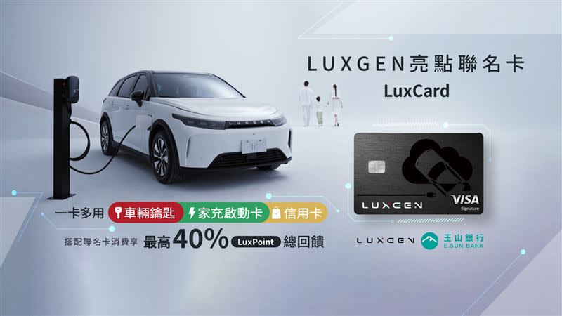 LUXGEN亮點聯名卡。（圖／LUXGEN）