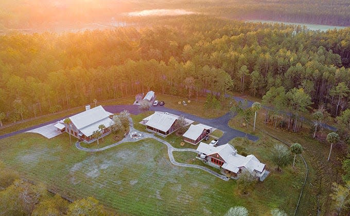 This is a photo of Cow Hammock Ranch, a 2,775-acre ranch on the Ocklawaha River. Formerly owned by Mark Morse, the developer of The Villages, the property was sold for $15 million in 2021.