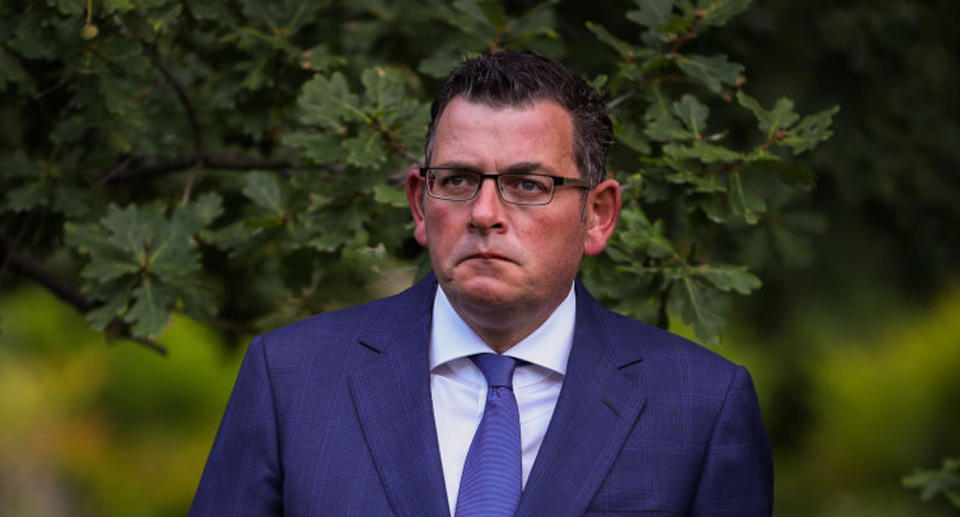 Daniel Andrews is pictured. Victoria has recorded two new local cases of coronavirus.