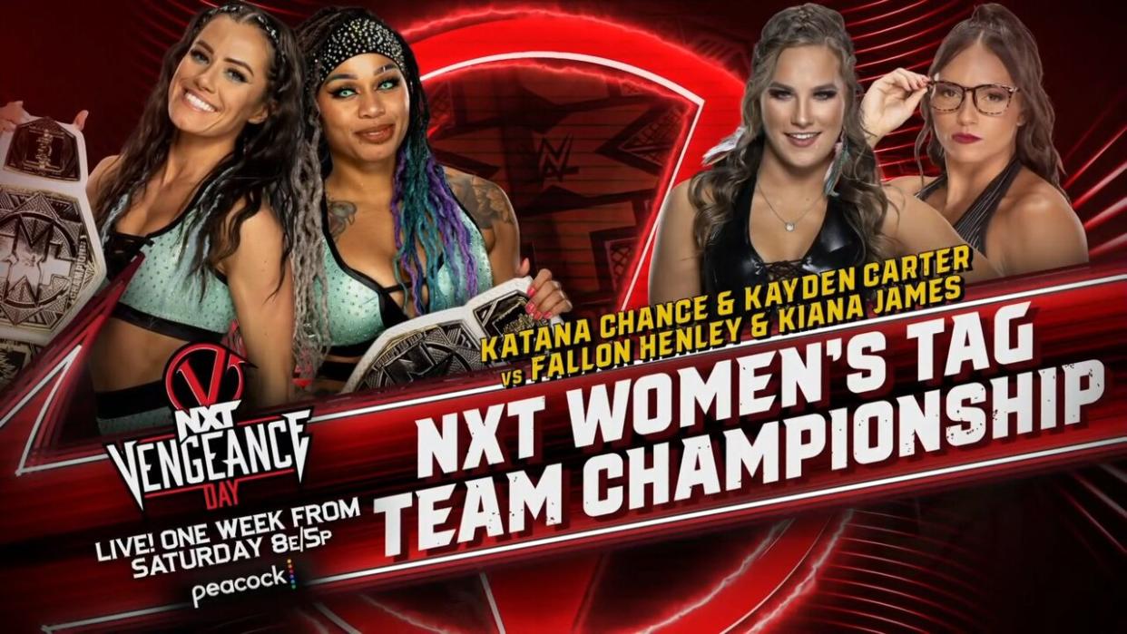 NXT Women's Tag Team Championship Match Set For NXT Vengeance Day