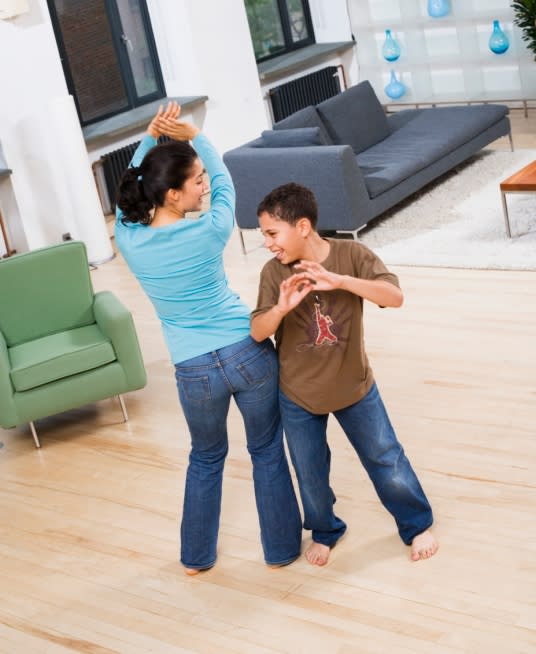 Living room dance party