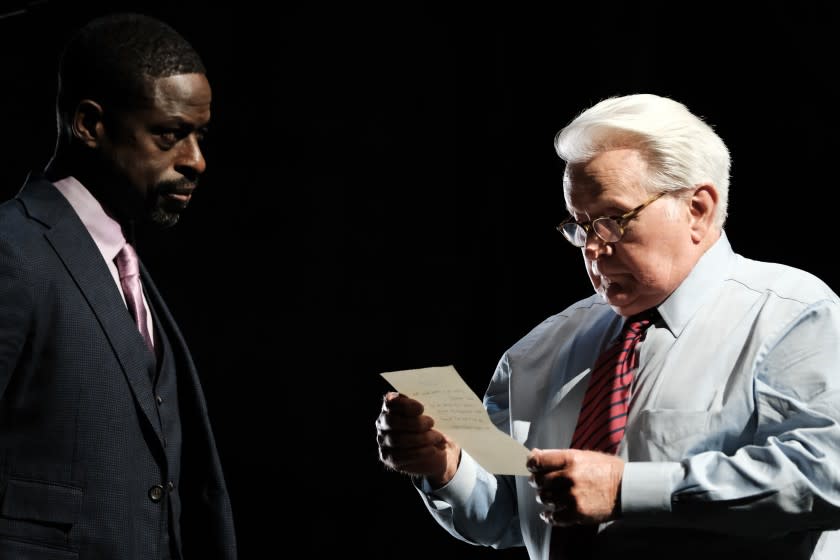 Sterling K. Brown and Martin Sheenin the Get Out the Vote special "A West Wing Special to Benefit When We All Vote."