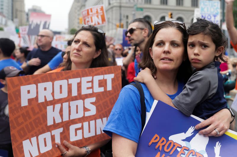 FILE PHOTO: "March for Our Lives", rally against gun violence in New York City