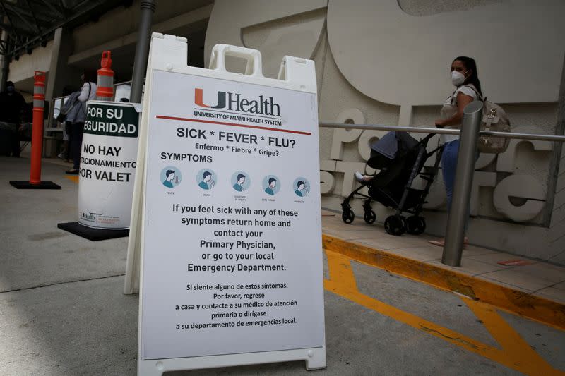 FILE PHOTO: Spike in new coronavirus cases as Miami-Dade County eases some of the lockdown measures put in place during the coronavirus disease (COVID-19) outbreak
