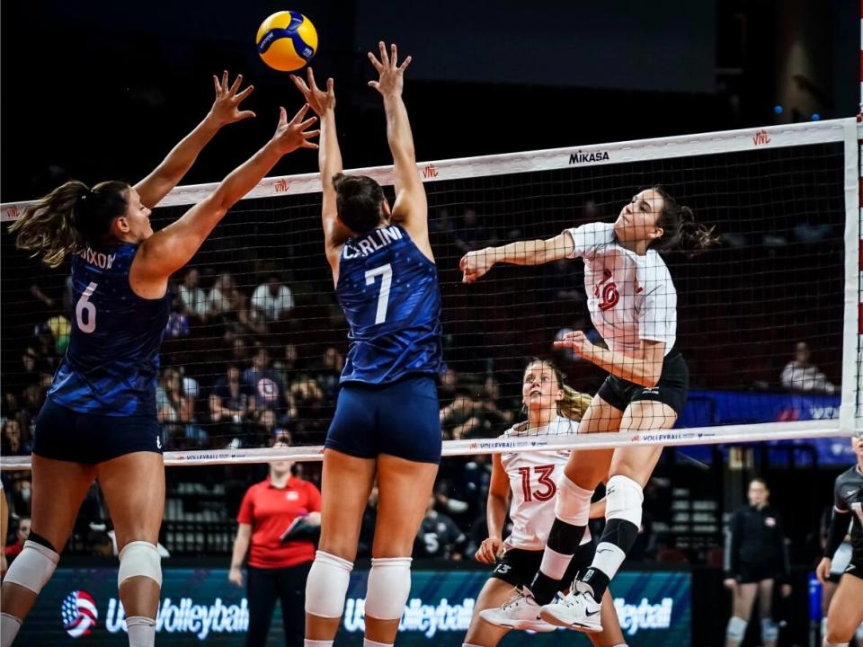 Canada, ranked 19th in world, opened their VNL campaign with a 3-1 defeat to Poland before they secured a 3-0 win over the Dominican Republic and will return to action on Sunday to take on Korea. (Volleyball World - image credit)