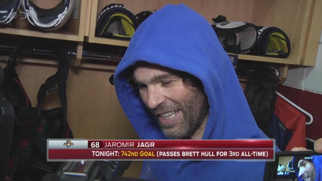 Jaromir Jagr on Passing Brett Hull: 'It's Great, but I Don't Really Think About It'