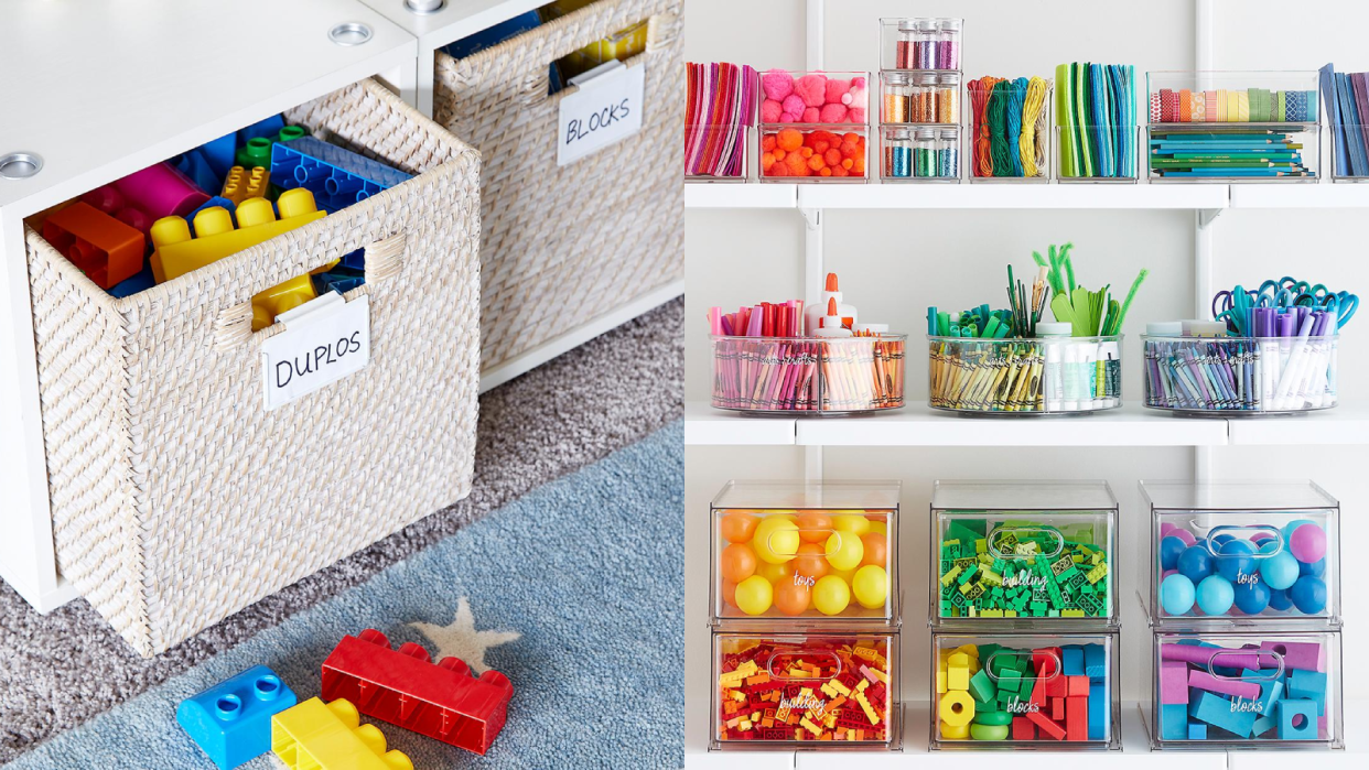 The Container Store storage bins.