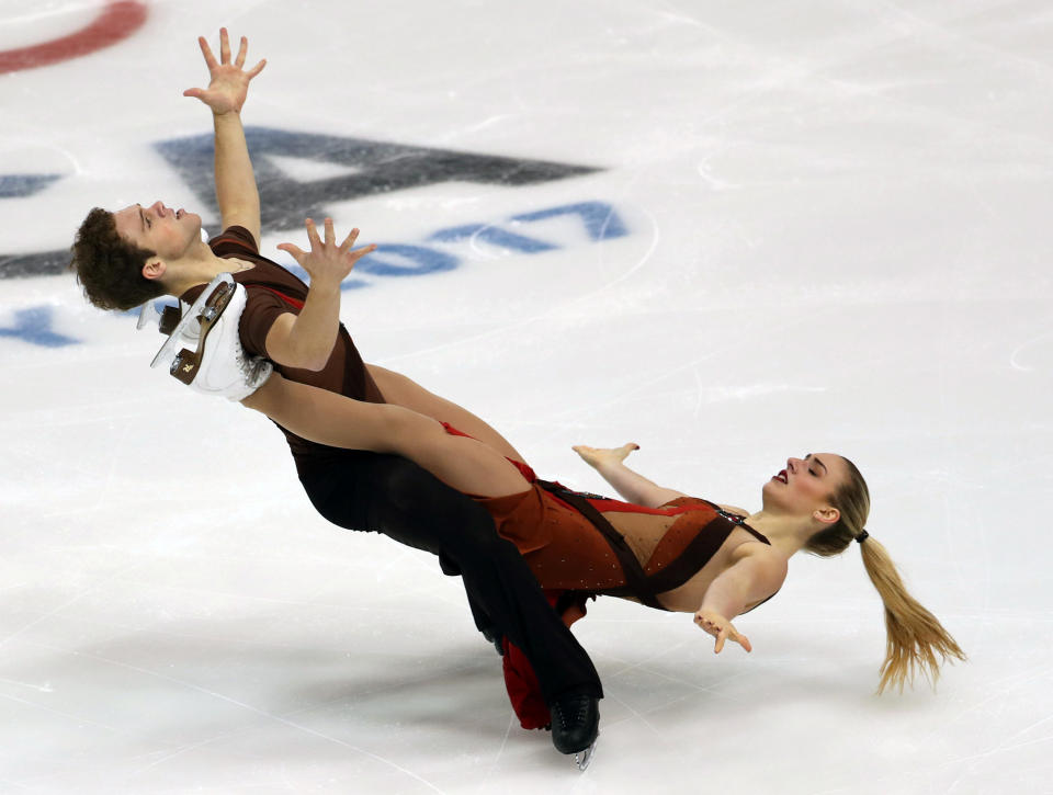 <p>Die Eiskunstläufer Rachel und Michael Parsons sind Geschwister. Beim Wettbewerb „2017 Skate America“ in Lake Placid im US-Bundesstaat New York belegten sie in der Disziplin des Eistanzens den letzten Platz. (Bild: Jean-Yves Ahern, USA Today Sports) </p>