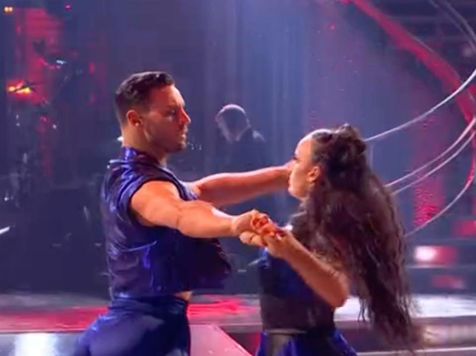 Ellie and Vito on ‘Strictly’ (BBC)