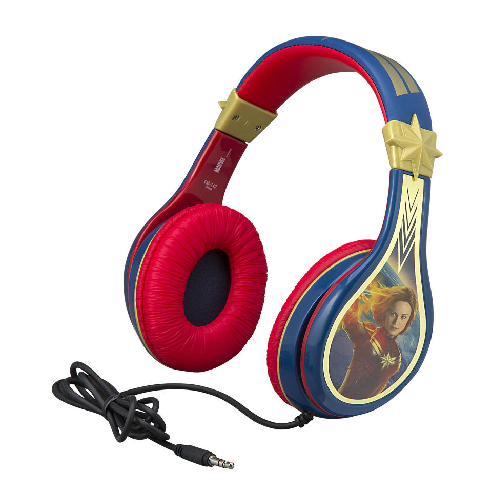 Captain Marvel headphones (Photo: KidDesigns)