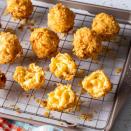 <p>Transform this classic cheesy side into a fun and crispy Thanksgiving starter. They're covered in kettle-cooked potato chips for a salty twist. </p><p><a href="https://www.thepioneerwoman.com/food-cooking/recipes/a37246209/fried-mac-and-cheese-balls-recipe/" rel="nofollow noopener" target="_blank" data-ylk="slk:Get the recipe.;elm:context_link;itc:0;sec:content-canvas" class="link "><strong>Get the recipe.</strong></a></p>