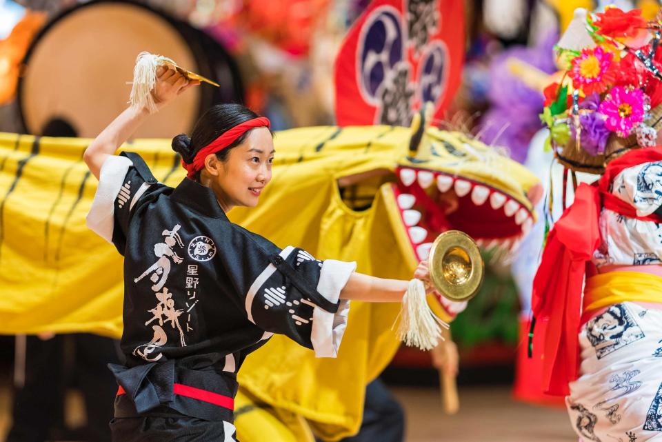 火熱的陸奧祭屋劇場表演。（圖片來源：星野集團）