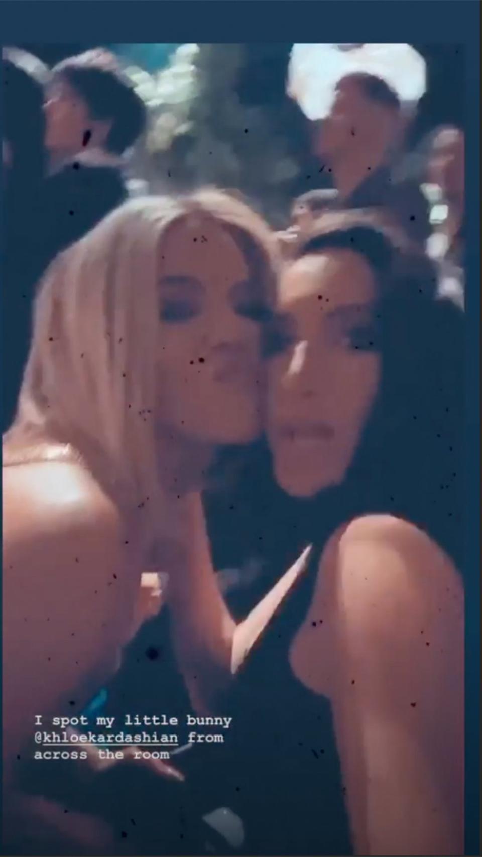 Atkin also took a quick Instagram video with Khloé, her "little bunny."