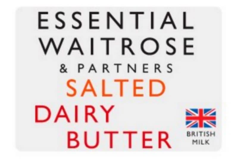 Waitrose Essentials Salted Dairy Butter 500g