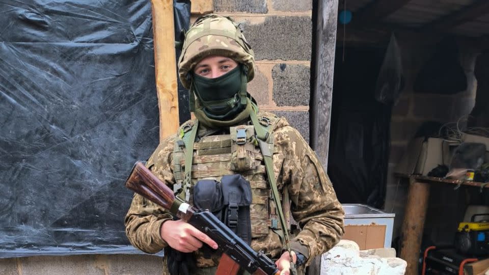 Valerii Omelchenko, pictured during his time serving in the Donetsk area of Ukraine, was badly injured by a Russian grenade in November. - <strong>Valerii Omelchenko</strong>