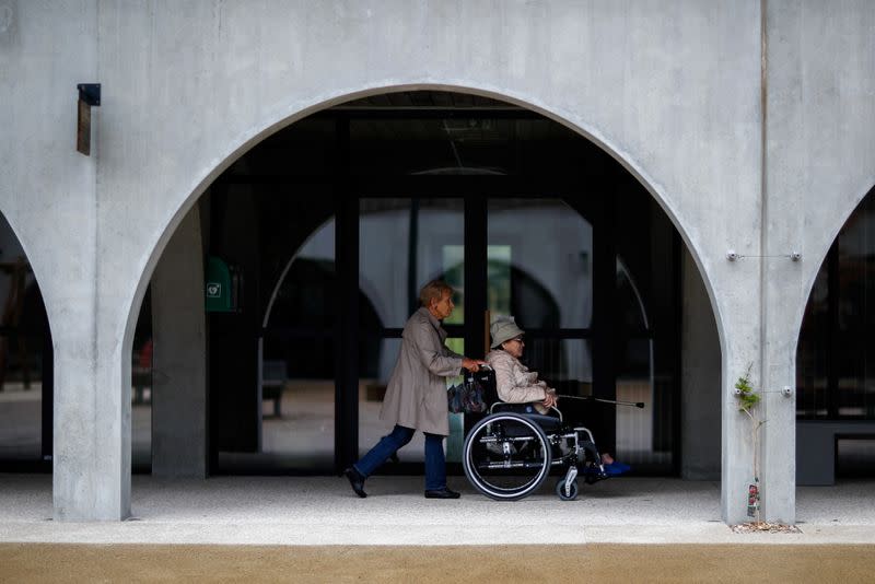 Inside the French village constructed for Alzheimer's patients