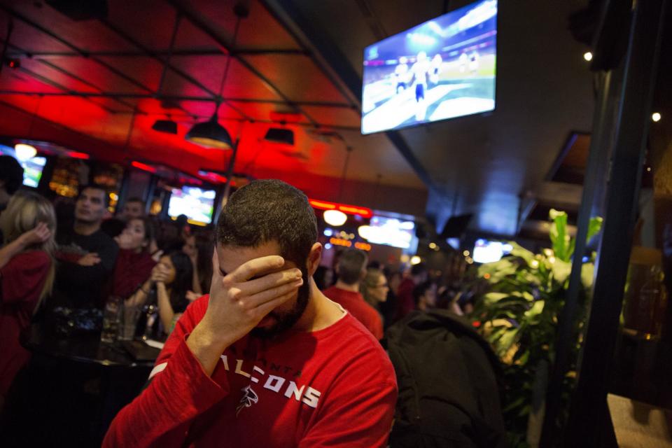 It will be a long time before Falcons fans forget blowing a 28-3 lead in Super Bowl LI. (AP)