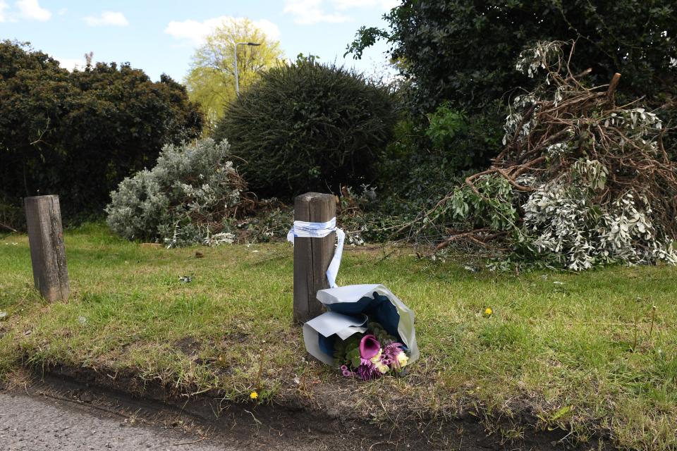 Flowers left at the scenePA Wire