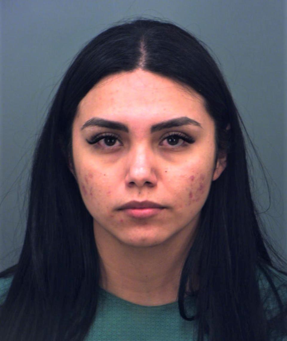 Valeria Mena was arrested Sunday on a charge of intoxicated manslaughter in a two-car collision that killed Steven Anthony Hernandez, 28, at the intersection of Joe Battle and Edgemere boulevards.