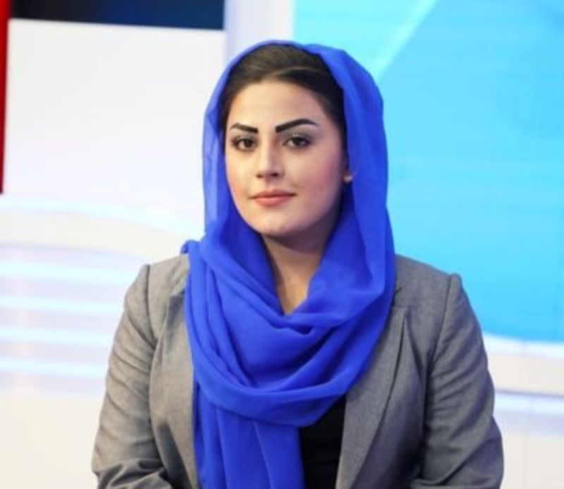 ▲阿富汗女主播達蘭控訴，塔利班掌權後，她被禁止回到新聞工作岡位。（圖／翻攝自Shabnam Khan Dawran推特）