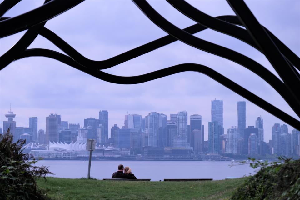 View from North Vancouver Park: The Spirit Trail in North Vancouver takes you to parks with magnificent downtown Vancouver views