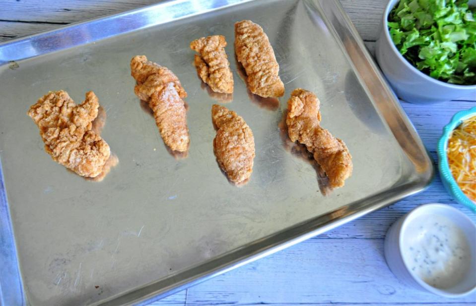 Copycat McDonald's Chicken Snack Wraps Prep<p>Krista Marshall</p>