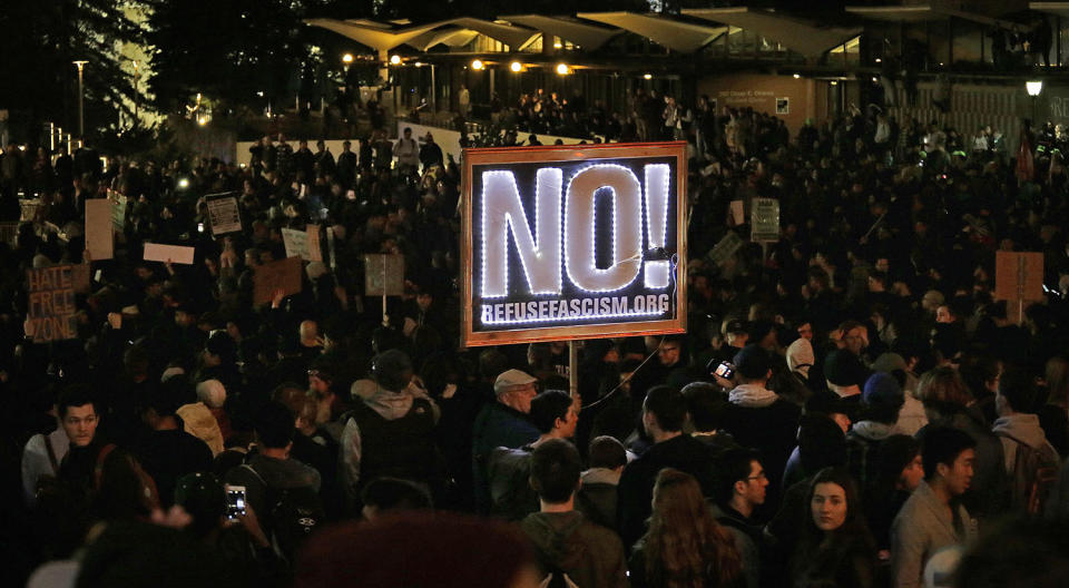 Event canceled as thousands protest in Berkeley