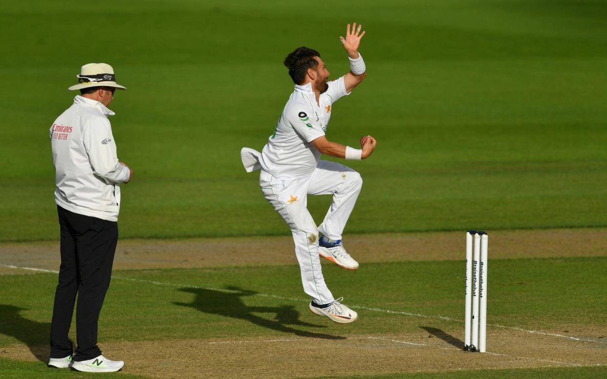 Yasir Shah bowling - GETTY