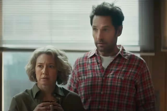 <p>Ghostbusters/YouTube</p> Paul Rudd and Carrie Coon in 'Ghostbusters: Frozen Empire'